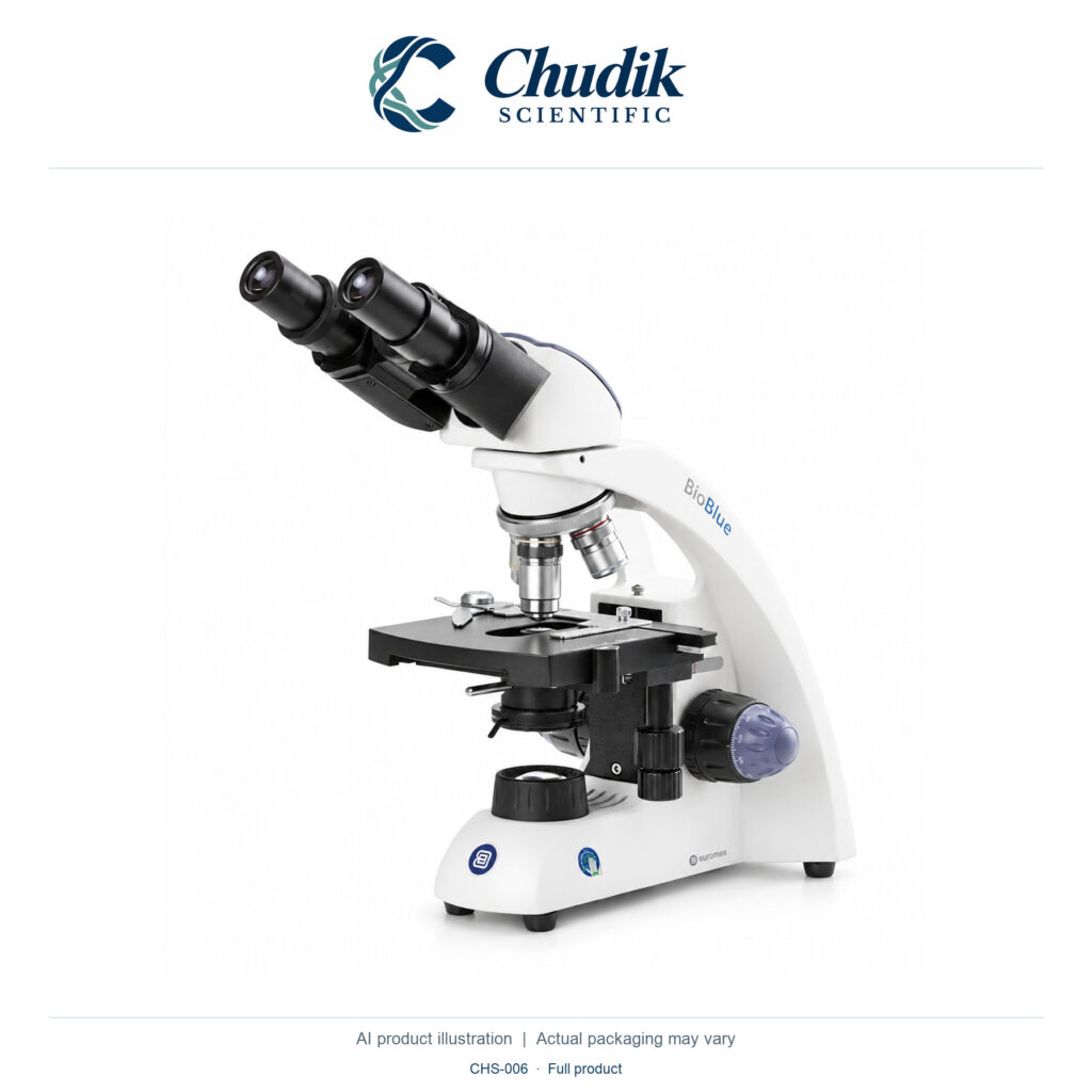 Chudik Scientific | BioBlue Binocular Compound Microscope