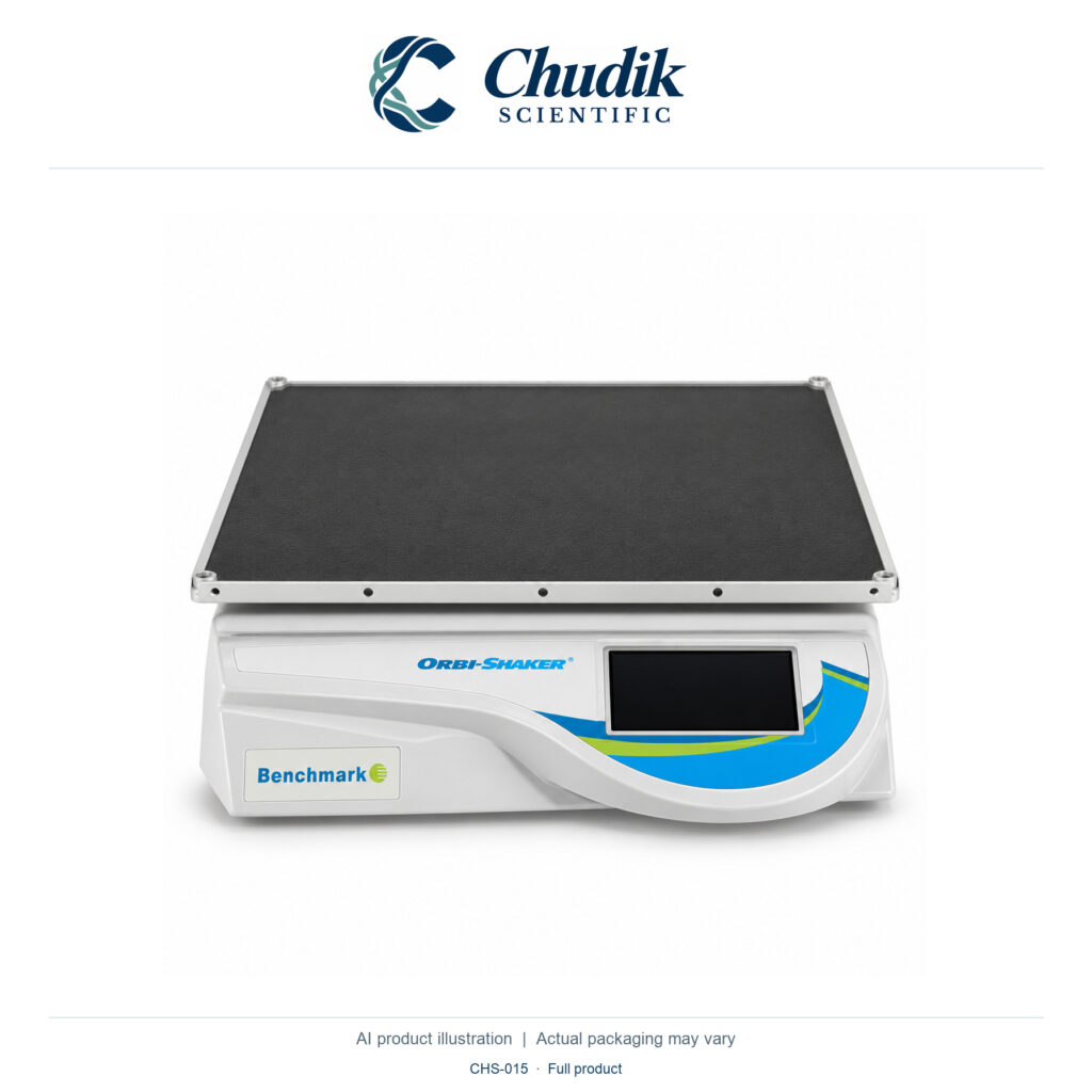 Chudik Scientific | Orbi-Shaker Orbital Shaker with Touchscreen — 115V; 13×12in rubber mat platform