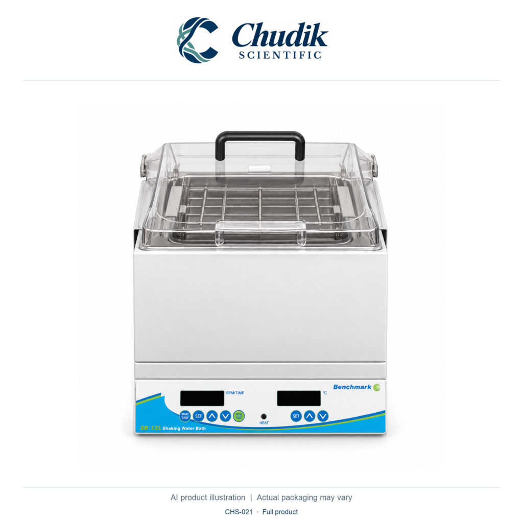 Chudik Scientific | SB-12 L Shaking Water Bath — 115V; 12 L; universal spring platform and lid