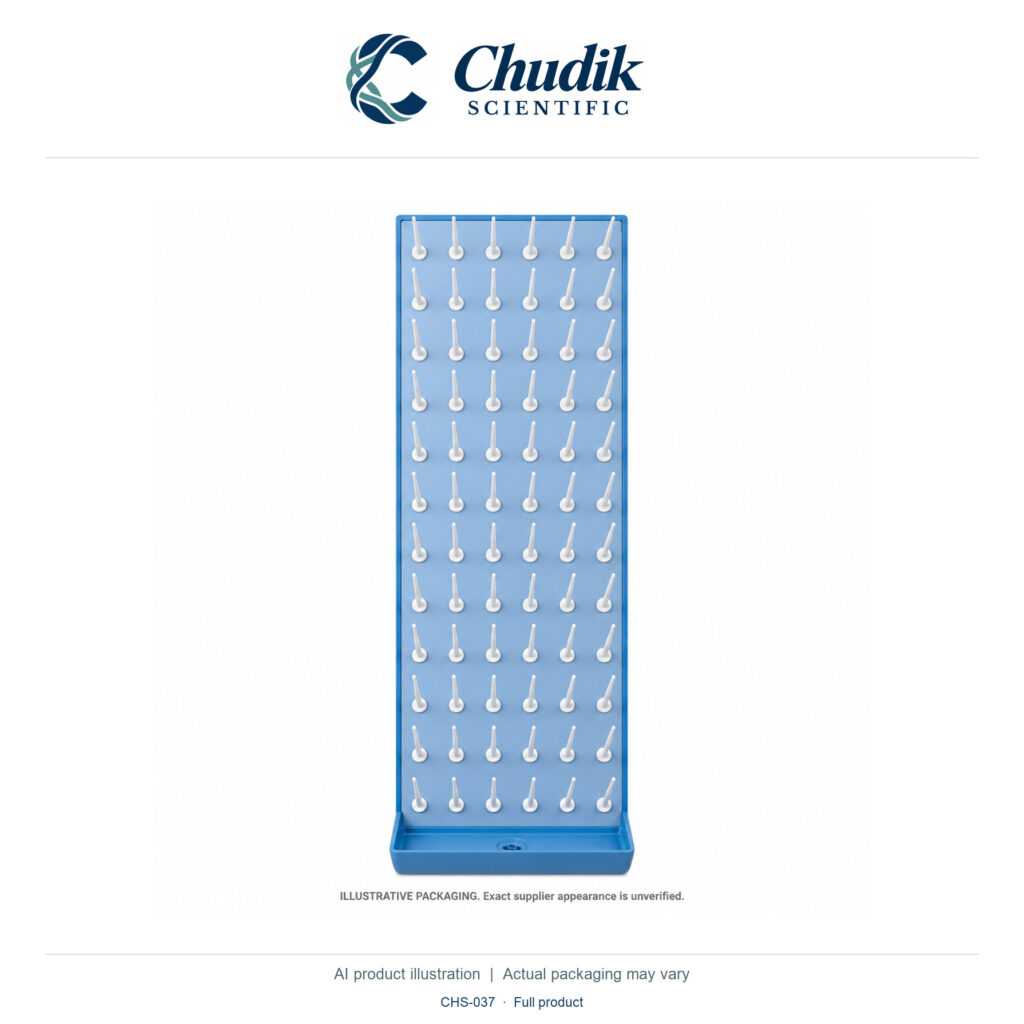 Chudik Scientific | 72-Place Drying Rack with Removable Pegs