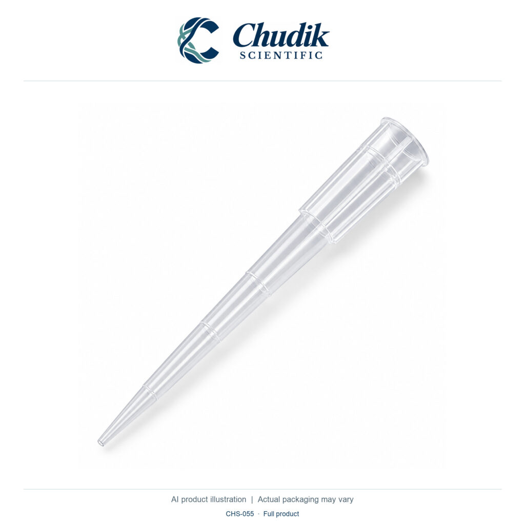 Chudik Scientific | Sterile Low-Retention Pipette Tips, 1–200 µL — Box of 960