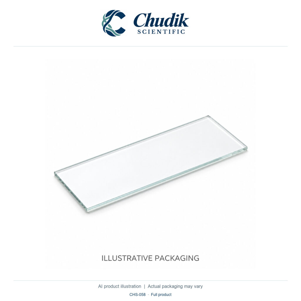 Chudik Scientific | Plain Microscope Slides, 25 × 75 mm — Case of 1440