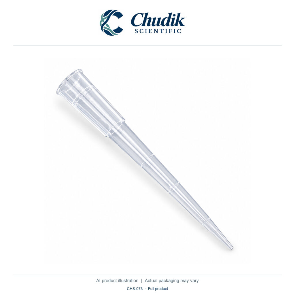 Chudik Scientific | Universal Pipette Tips, 1–200 µL — Bag of 1000