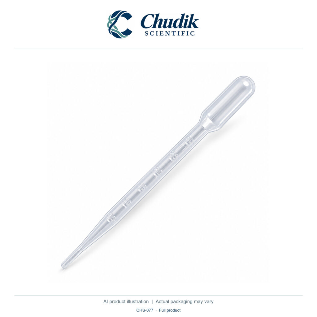 Chudik Scientific | Graduated Transfer Pipettes, 7 mL — Box of 500
