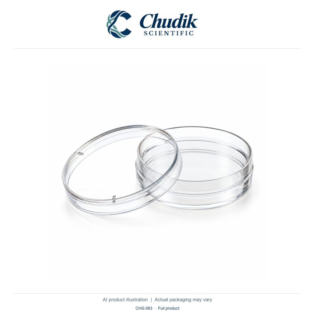 Chudik Scientific | Sterile Tissue-Culture Dishes, 35 × 10 mm — Case of 500