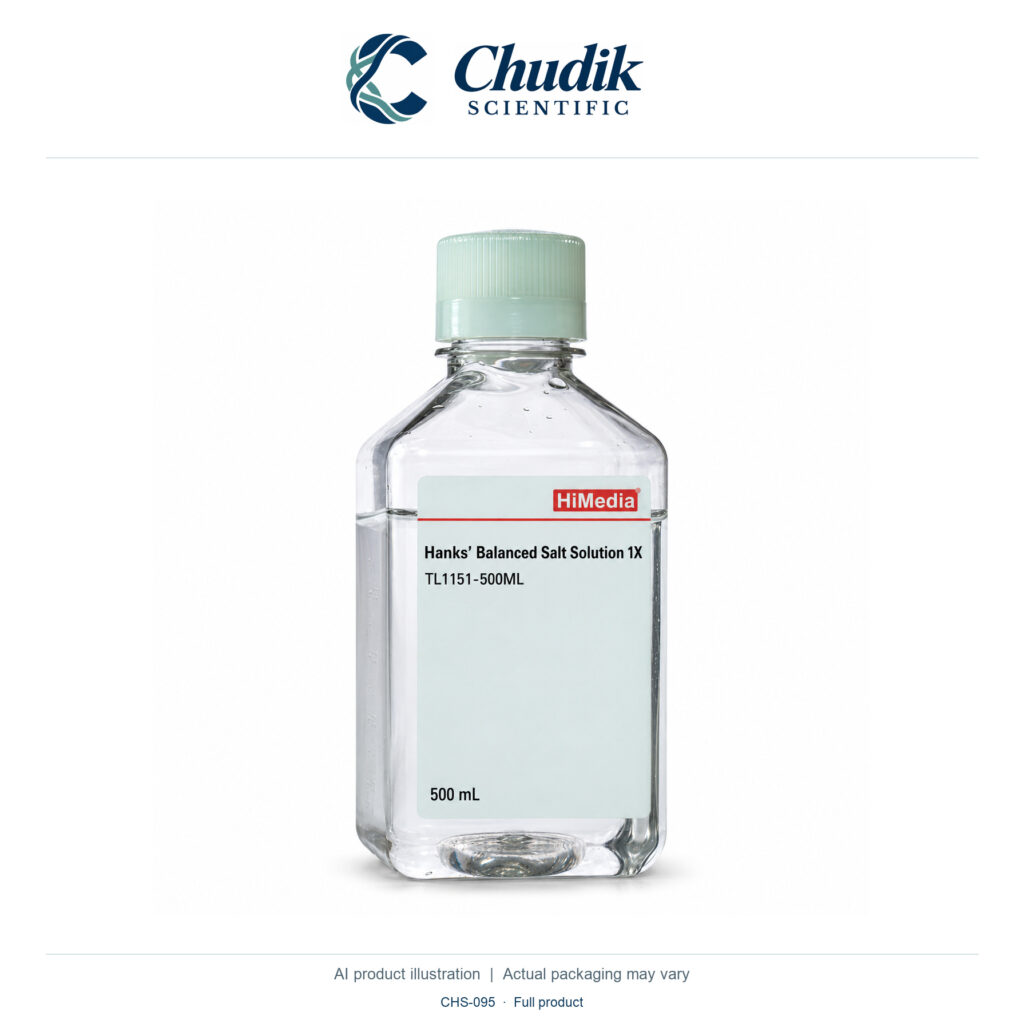Chudik Scientific | Hanks’ Balanced Salt Solution, 1X — 500 mL