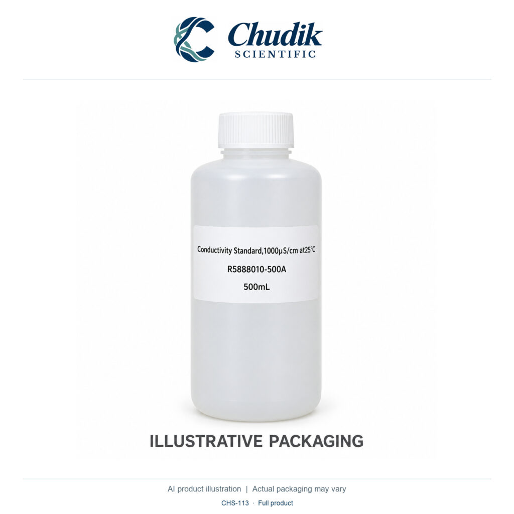 Chudik Scientific | Conductivity Standard, 1,000 µS/cm — 500mL