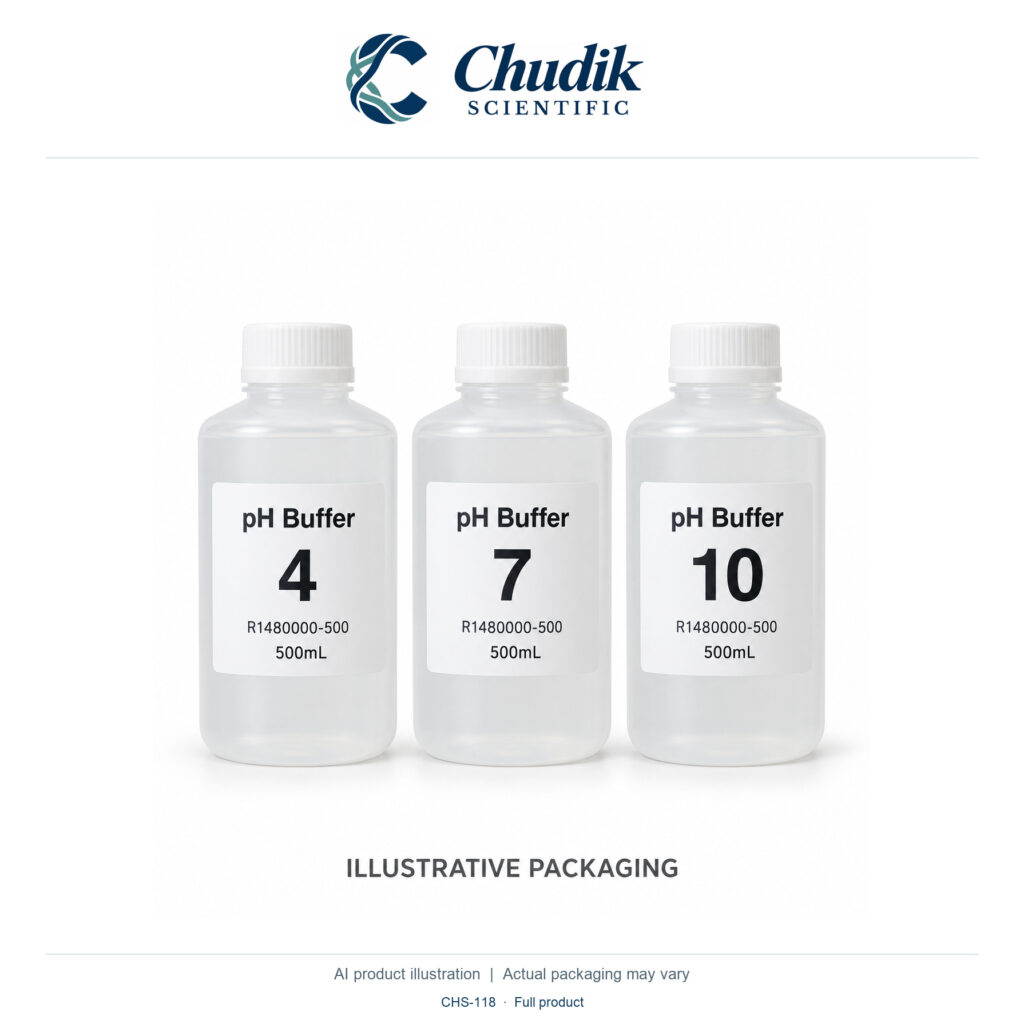 Chudik Scientific | pH 4/7/10 Buffer Assortment — One kit of500mL bottles