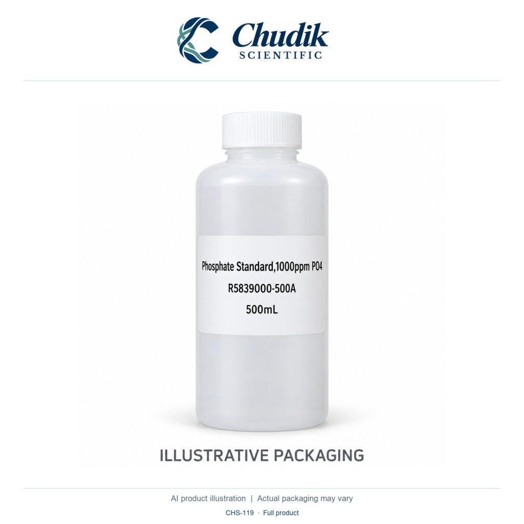 Chudik Scientific | Phosphate Standard, 1,000 ppm PO4 — 500mL