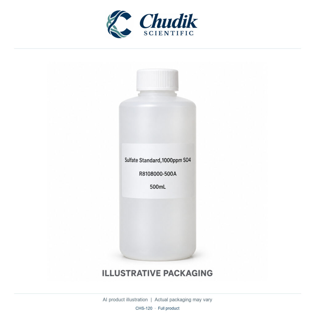Chudik Scientific | Sulfate Standard, 1,000 ppm SO4 — 500mL