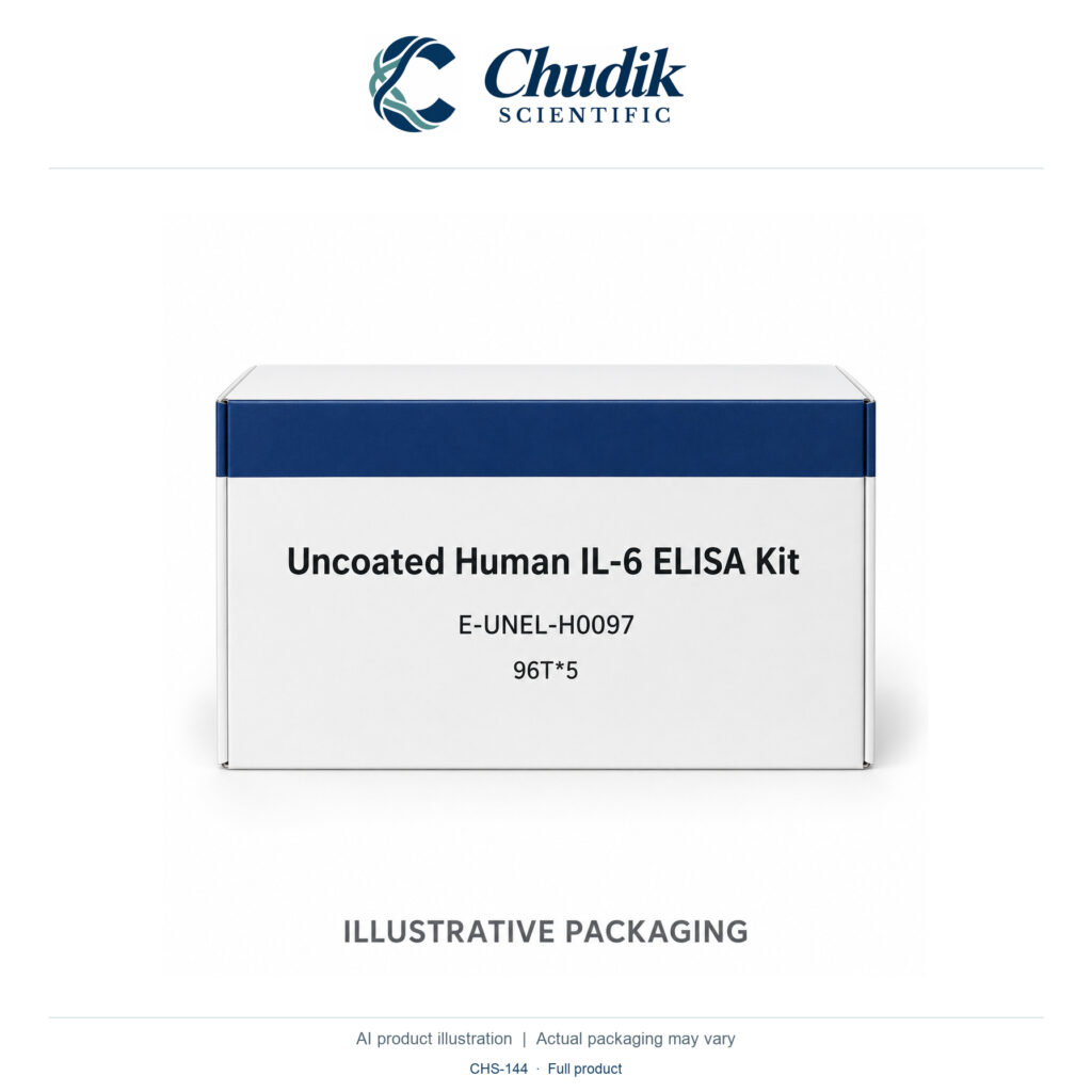 Chudik Scientific | Uncoated Human IL-6 ELISA Set — 96T*5
