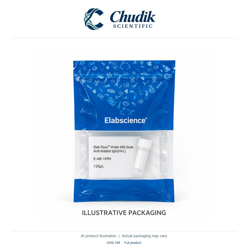 Chudik Scientific | Elab Fluor Violet 450 Goat Anti-Rabbit IgG (H+L) — 120 µL