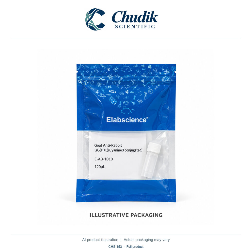Chudik Scientific | Cyanine3 Goat Anti-Rabbit IgG (H+L) — 120 µL