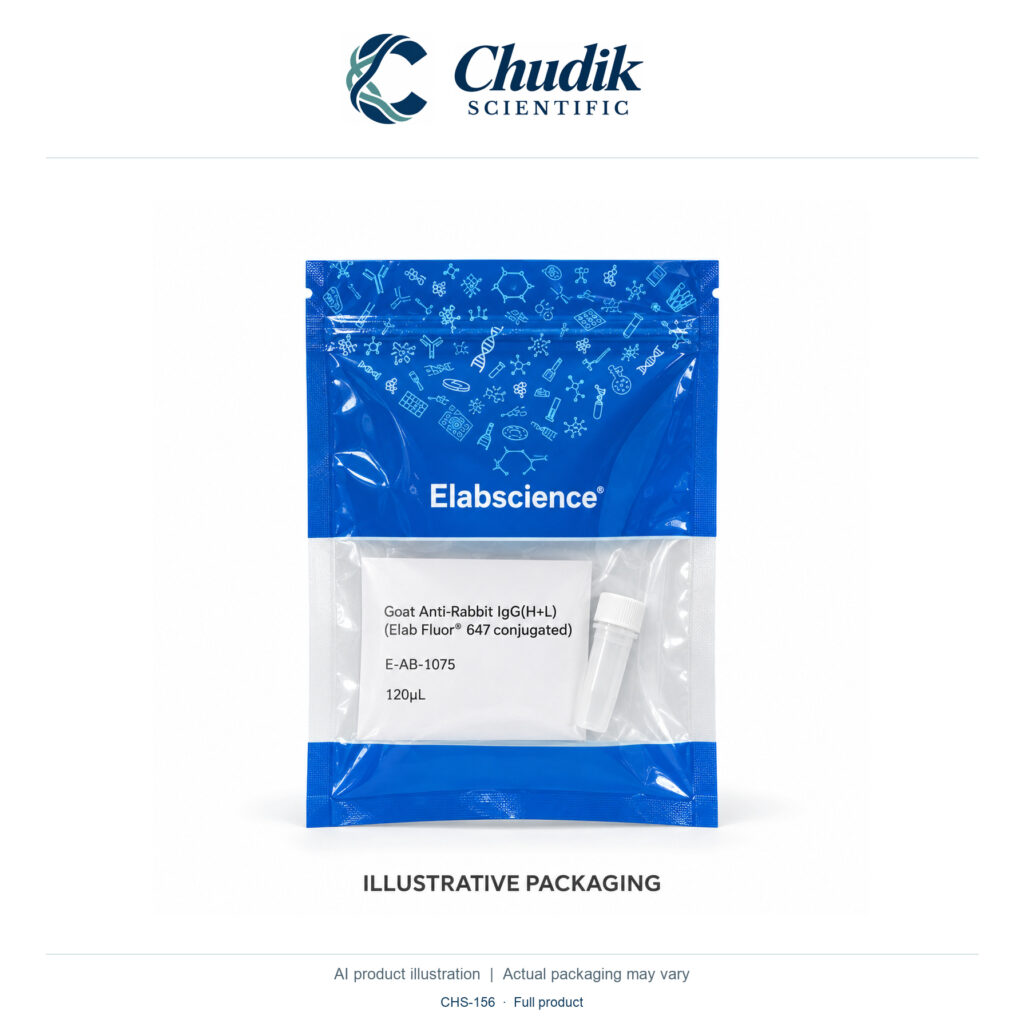 Chudik Scientific | Elab Fluor 647 Goat Anti-Rabbit IgG (H+L) — 120 µL
