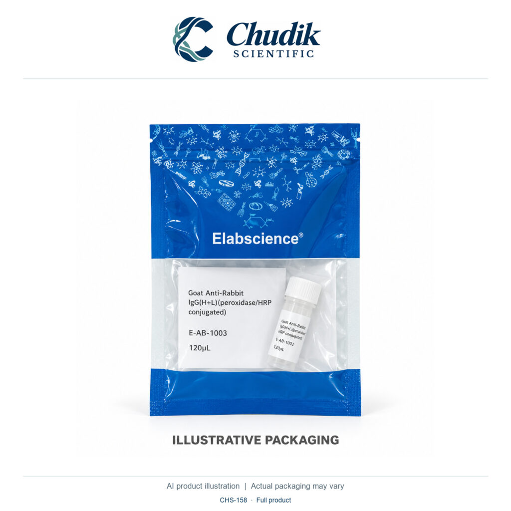 Chudik Scientific | HRP Goat Anti-Rabbit IgG (H+L) — 120 µL